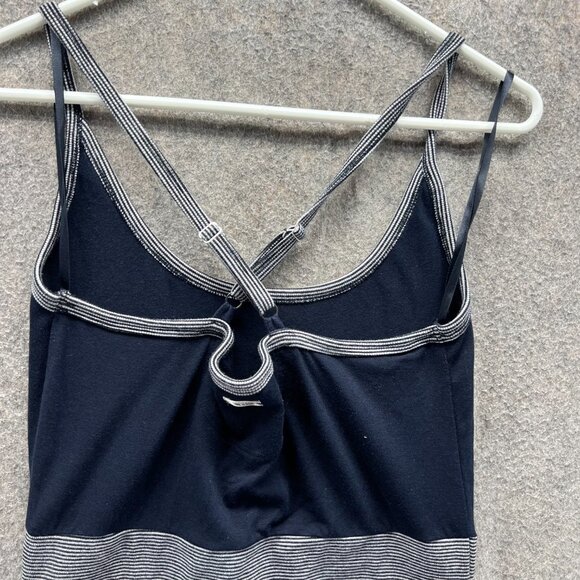 Converse Dress Women Medium Ladies Blue Sleeveless Casual Polyester A Line Vtg - Picture 6 of 11